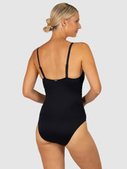 Baku Rococco D/E One Piece In Nero, view 2, click to see full size