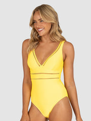 Baku Rococco Longline One Piece In Sunshine, view 3, click to see full size