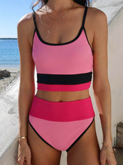 Beach Riot Eva Top in Amour Colorblock, view 5, click to see full size