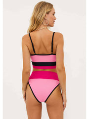 Beach Riot Eva Top in Amour Colorblock, view 2, click to see full size
