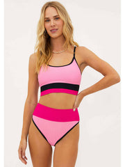 Beach Riot Eva Top in Amour Colorblock, view 4, click to see full size