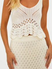 Beach Riot Polly Skirt in Ivory, view 4, click to see full size