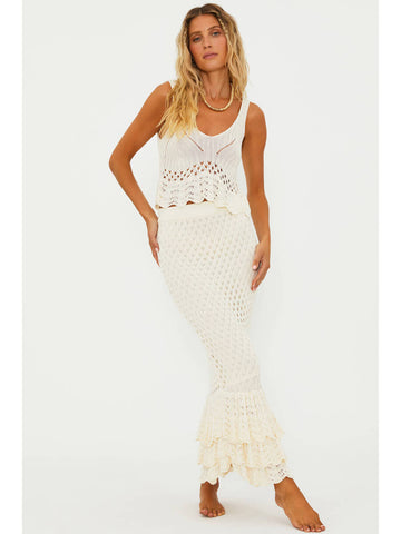 Beach Riot Polly Skirt in Ivory