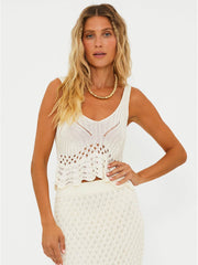 Beach Riot Leigh Top in Ivory, view 1, click to see full size