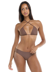 Smoothies Dita Top in Latte - Sandpipers, view 5, click to see full size