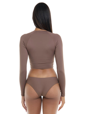 Let It Be Rashguard in Latte - Sandpipers