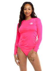 Body Glove Sleek Rash Guard In Bubble Gum, view 1, click to see full size