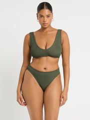 Bond-eye Curve Scout Crop in Khaki, view 4, click to see full size