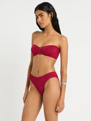 Bond-eye Brooklyn Bandeau in Wine, view 3, click to see full size
