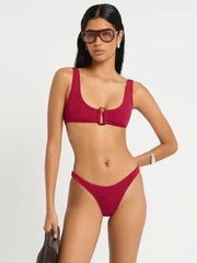 Bond-eye Scene Brief in Wine Shimmer Cord, view 4, click to see full size