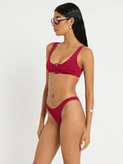 Bond-eye Scene Brief in Wine Shimmer Cord, view 3, click to see full size