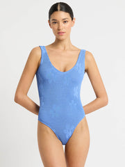Bond-eye Mara One Piece in Cornflower Floral, view 1, click to see full size