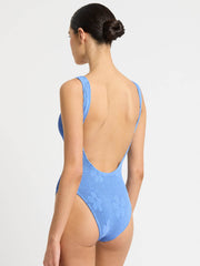 Bond-eye Mara One Piece in Cornflower Floral, view 2, click to see full size