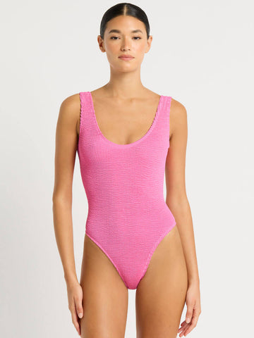 Bond-eye Mara One Piece in Candy Pink Recycled