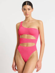 Bond-eye Rico One Piece in Neon Azalea, view 1, click to see full size