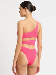 Bond-eye Rico One Piece in Neon Azalea, view 2, click to see full size