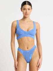 Bond-eye Nino Crop Top in Cornflower Floral, view 4, click to see full size