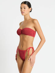 Bond-eye Anisha Brief in Mineral Red Palm, view 3, click to see full size