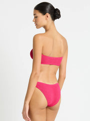 Bond-eye Blake Bandeau in Raspberry Recycled, view 2, click to see full size