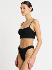Bond-eye Eco Strap Saint Crop in Black, view 3, click to see full size
