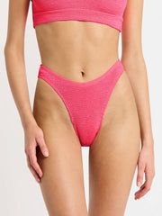 Bond-eye Christy Brief High Cut in Neon Azalea, view 1, click to see full size