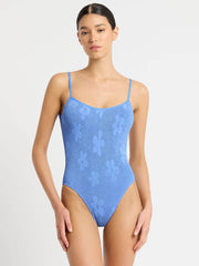 Bond-eye Low Palace One Piece in Cornflower Floral, view 1, click to see full size