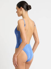 Bond-eye Low Palace One Piece in Cornflower Floral, view 2, click to see full size
