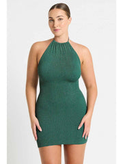 Bond-eye Imogen Dress in Bottle Green, view 1, click to see full size