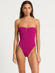 Blake One Piece in Magenta Recycled, view 1, click to see full size