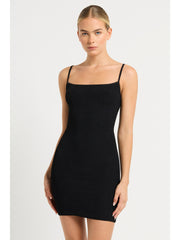 Bond-eye Paloma Mini Dress in Black, view 1, click to see full size