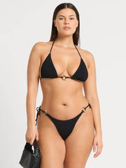 Bond-eye Ring Tie Side Vista Brief in Black Shimmer, view 4, click to see full size