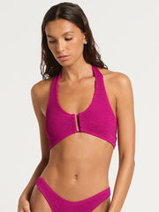 Bailey Crop in Magenta Recycled, view 1, click to see full size