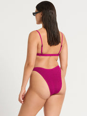 Edwards Crop in Magenta Recycled, view 2, click to see full size