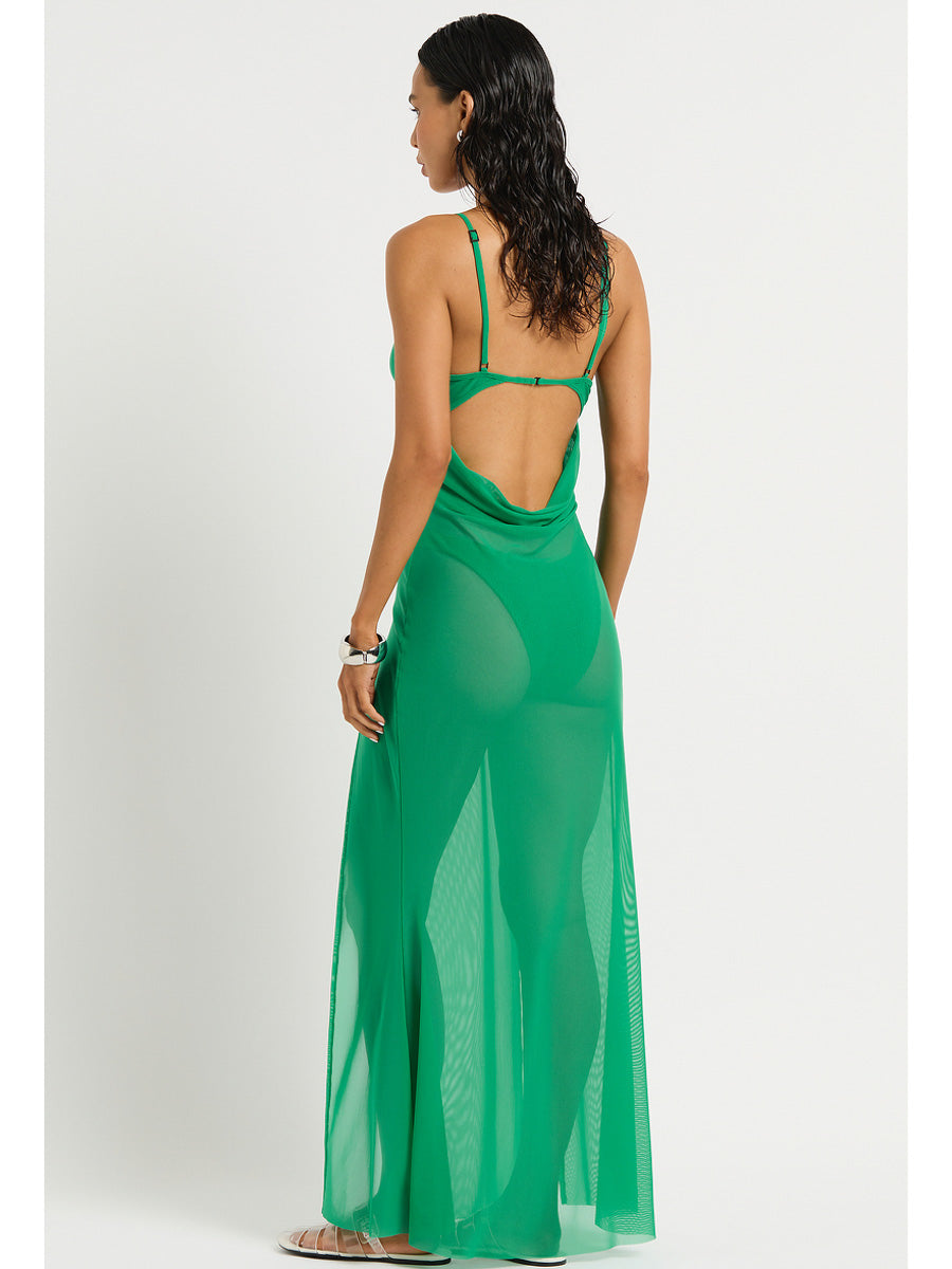 Bond-eye Tate Maxi Dress in Jade Green