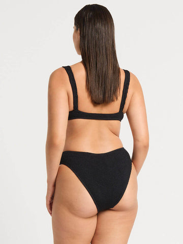 Bond-eye Levi Balconette in Black Shimmer