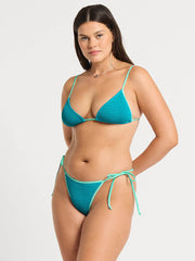 Bond-eye Contrast Luana Triangle in Cove Recycled, view 5, click to see full size