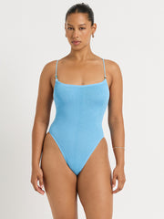 Beaded Indira One Piece in Cloud Blue, view 1, click to see full size
