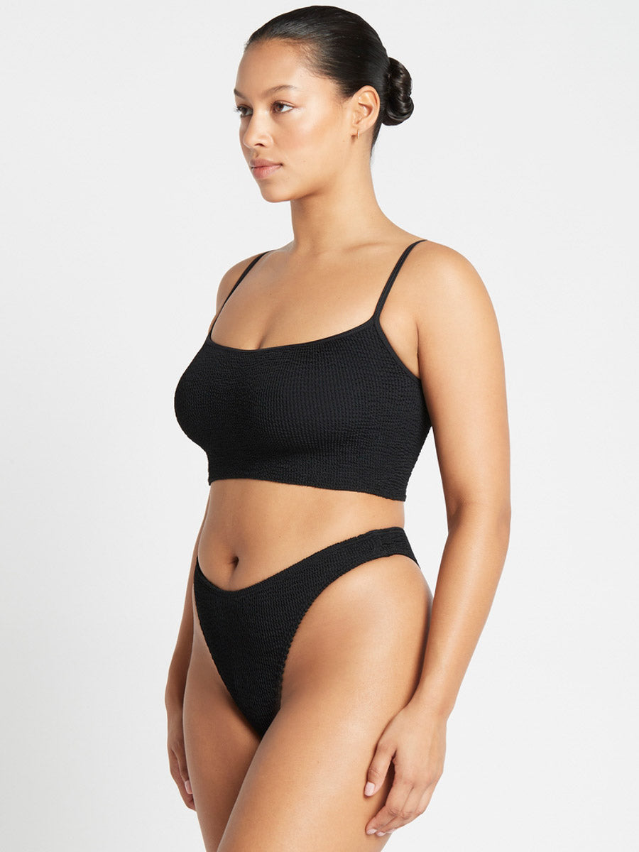 Christy Brief High Cut in Black