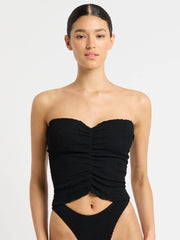 Bond-eye Eco Dara Top/Skirt In Black, view 1, click to see full size