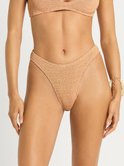 Bond-eye Christy Brief in Seashell Lurex, view 1, click to see full size