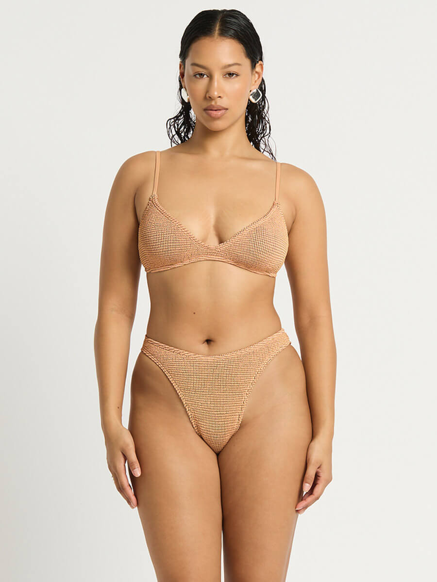 Bond-eye Christy Brief in Seashell Lurex