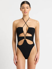 Bond-eye Gia One Piece In Black, view 1, click to see full size