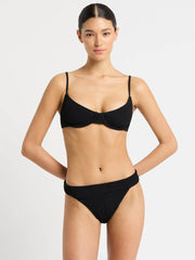 Bond-eye Gracie Balconette Top In Black, view 3, click to see full size