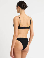 Bond-eye Gracie Balconette Top In Black, view 2, click to see full size