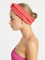 Bond-eye Eco Headband In Guava, view 1, click to see full size