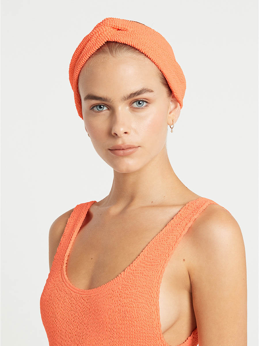 Bond-eye Eco Headband In Neon Orange