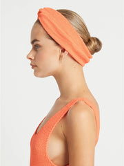 Bond-eye Eco Headband In Neon Orange, view 1, click to see full size