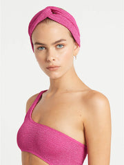 Bond-eye Headband In Fuchsia Shimmer, view 2, click to see full size
