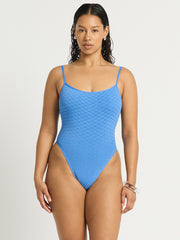 Bond-eye Low Palace One Piece in French Blue Diamond, view 1, click to see full size