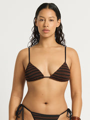 Luana Triangle in Carob/Black, view 1, click to see full size
